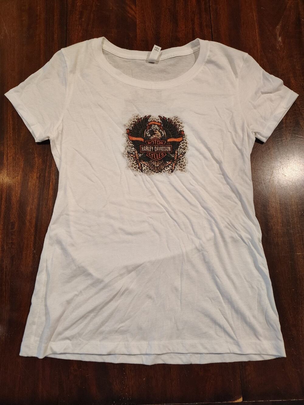 Next Level Harley Davidson Motorcycles Women's Large Short Sleeve Shirt